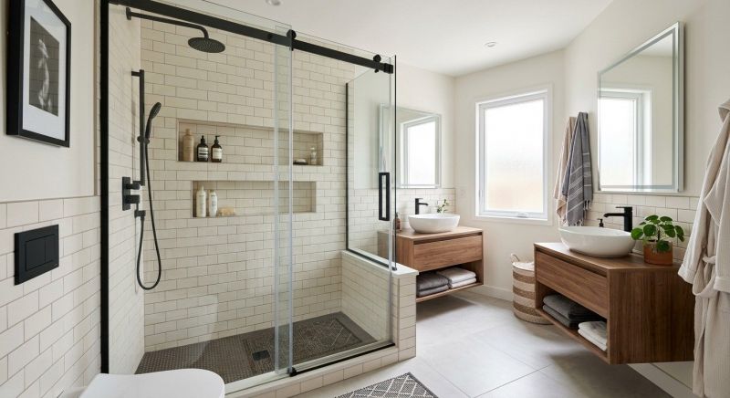 Tub To Shower Conversion in Franklin, VT